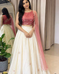 Ivory Blossom Kids Lehenga