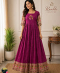 Magenta Grace Anarkali