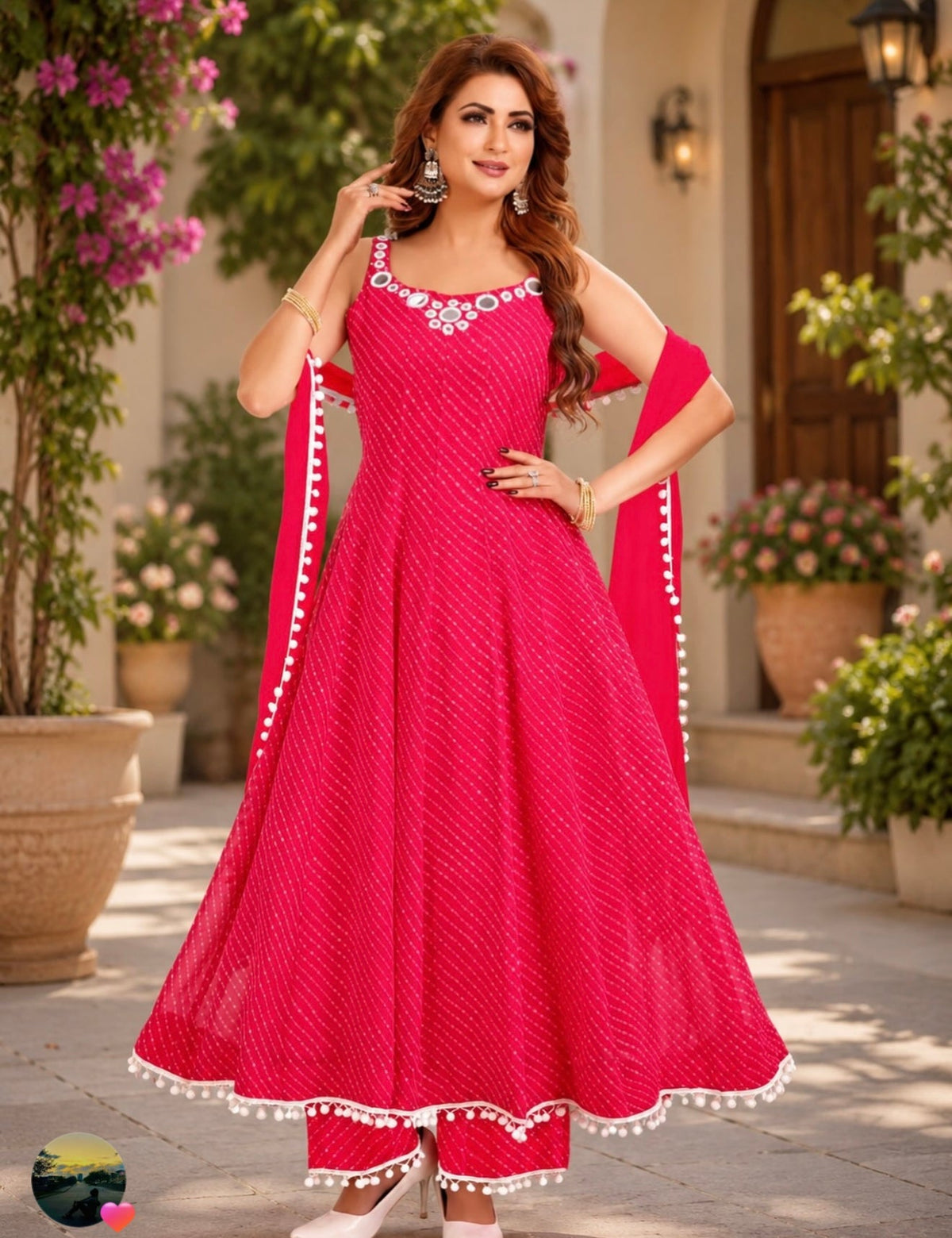 Rose Blush Anarkali