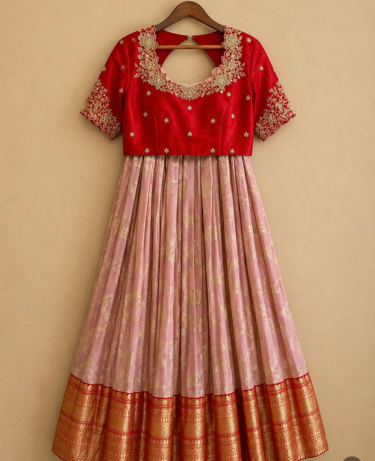 Peach Petal Anarkali