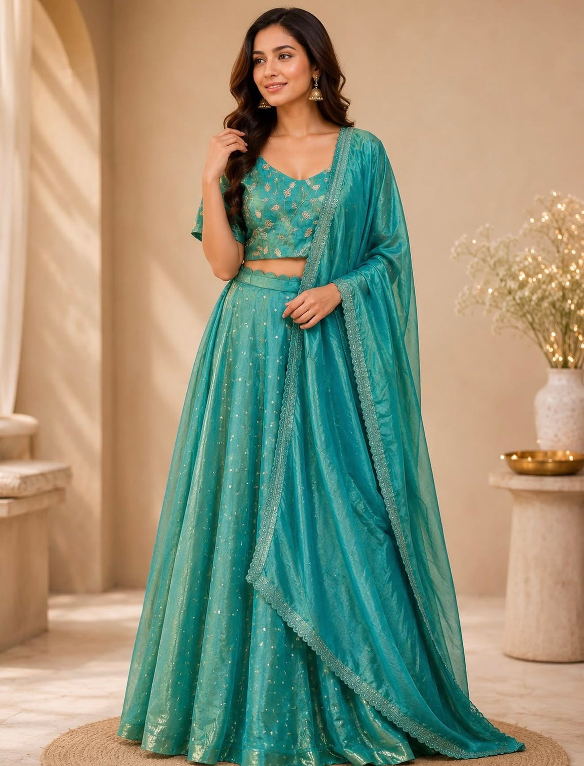 Emerald Mist Anarkali