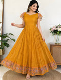 Marigold Silk Gown
