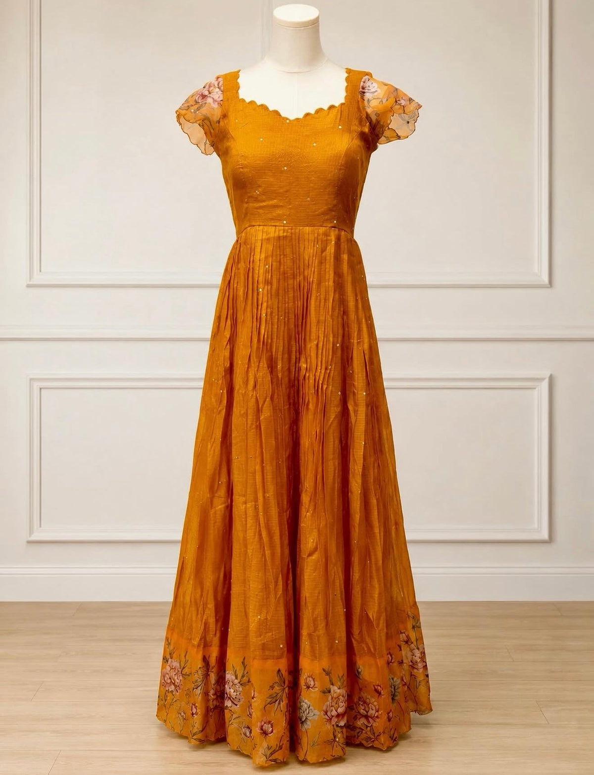 Amber Glow Gown