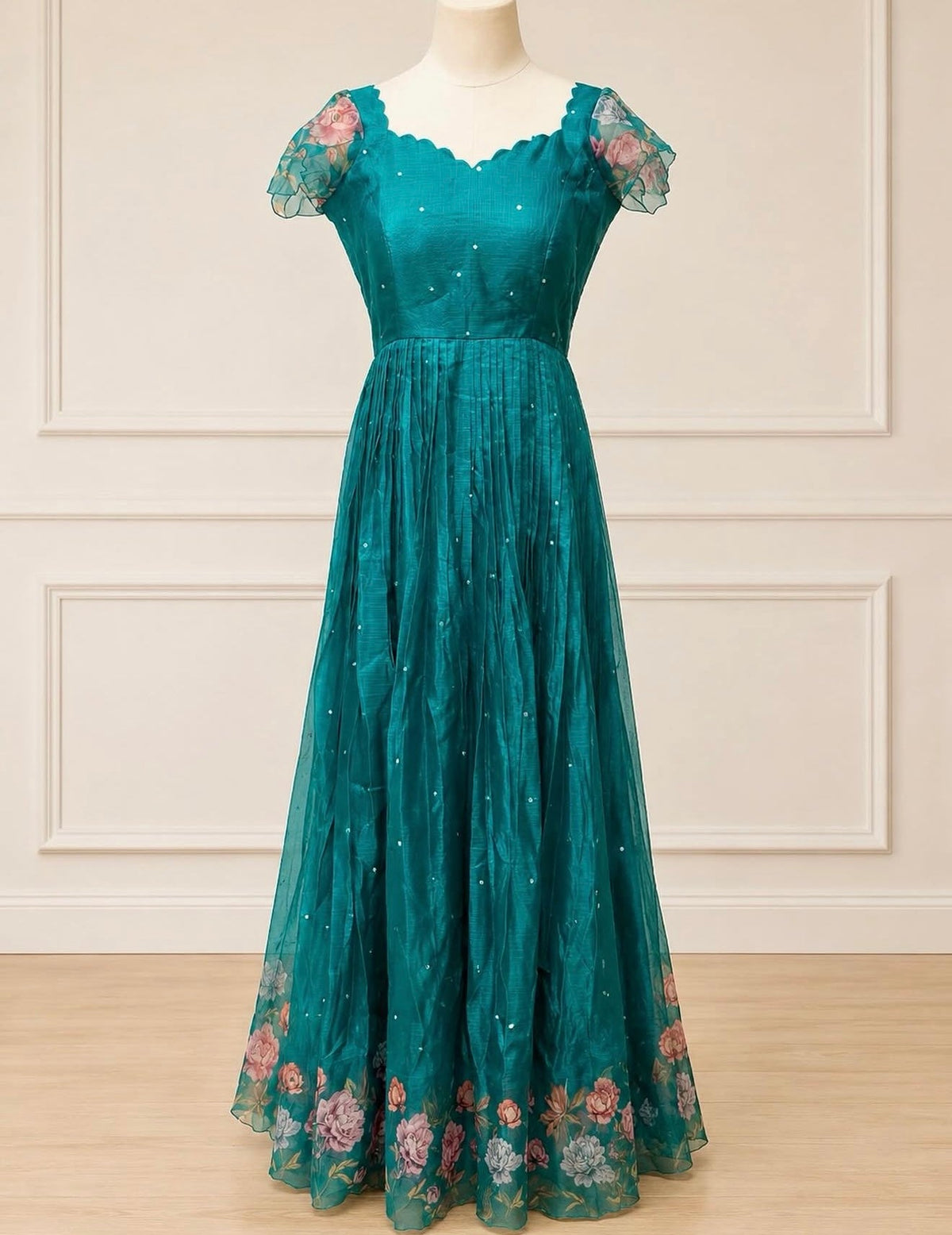 Teal Serenade Gown