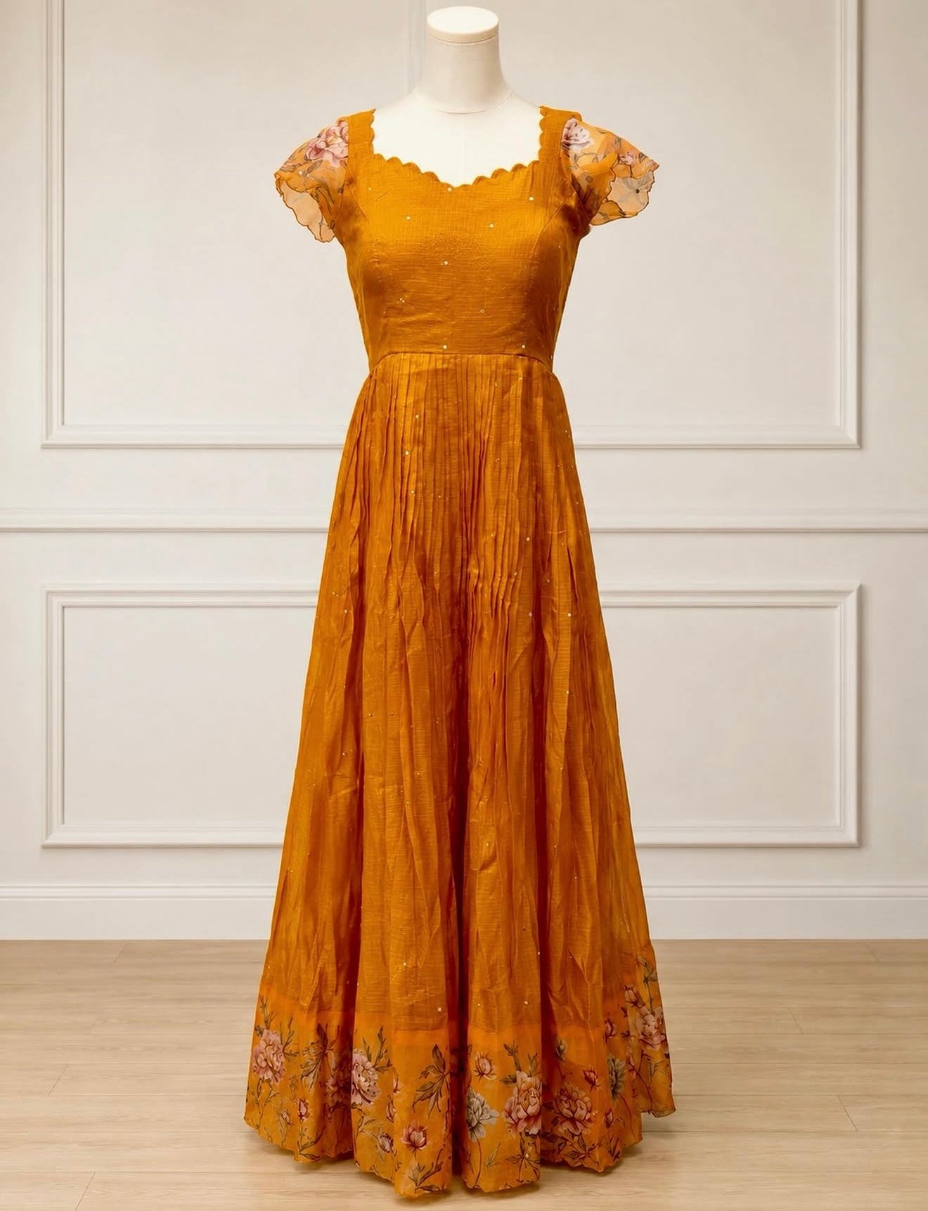 Amber Glow Gown